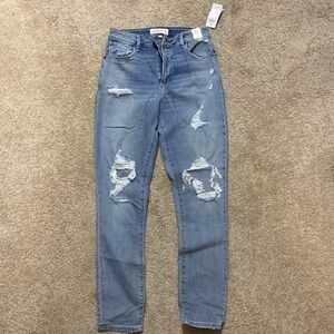 A&F Curve Love High Rise Super Skinny Ankle 27 / 4L Light Jeans NWT